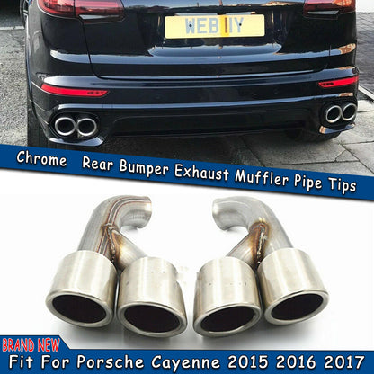 Muffler Tip for 2015-2017 Porsche Cayenne (Stainless Steel)