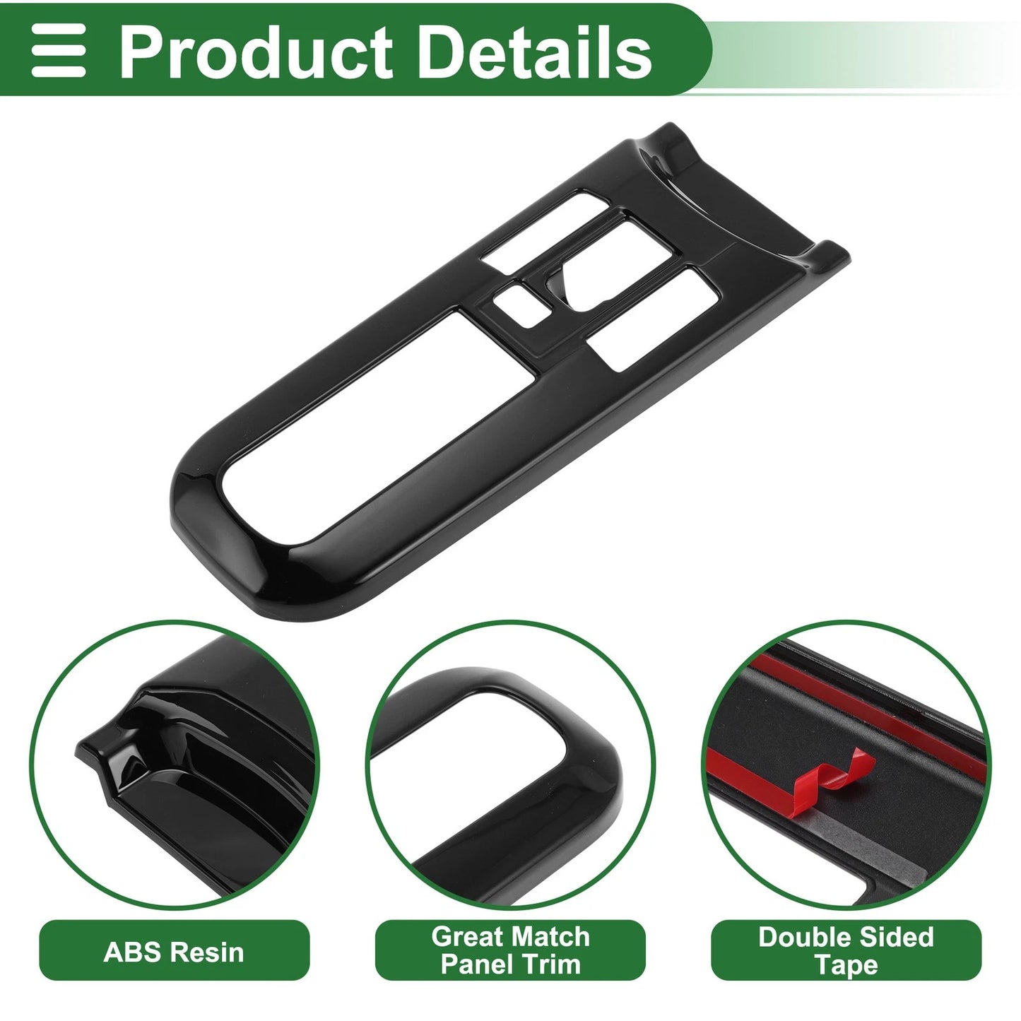 Central Control Gear Shift Panel Trim Cover for Toyota Prius (2016-2023)
