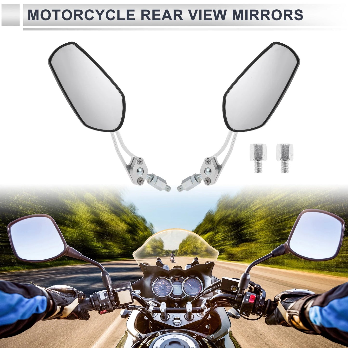 Rear View Mirrors / M8/M10 for Motorcycle