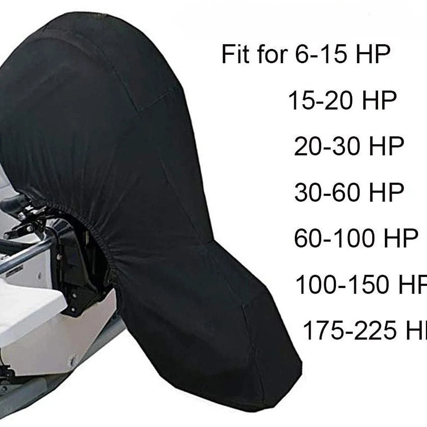 Outboard Motor Cover with Adjustable Strap for OMC 6-15HP Models