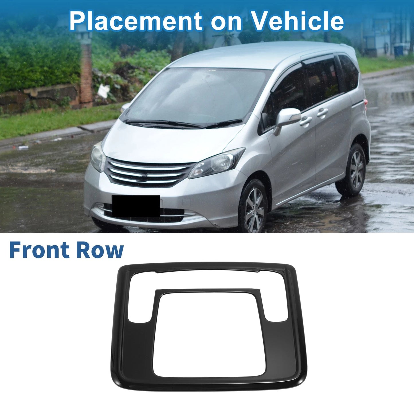 Front Row Light Trim Bezel for Honda Freed (2024-2025) Black