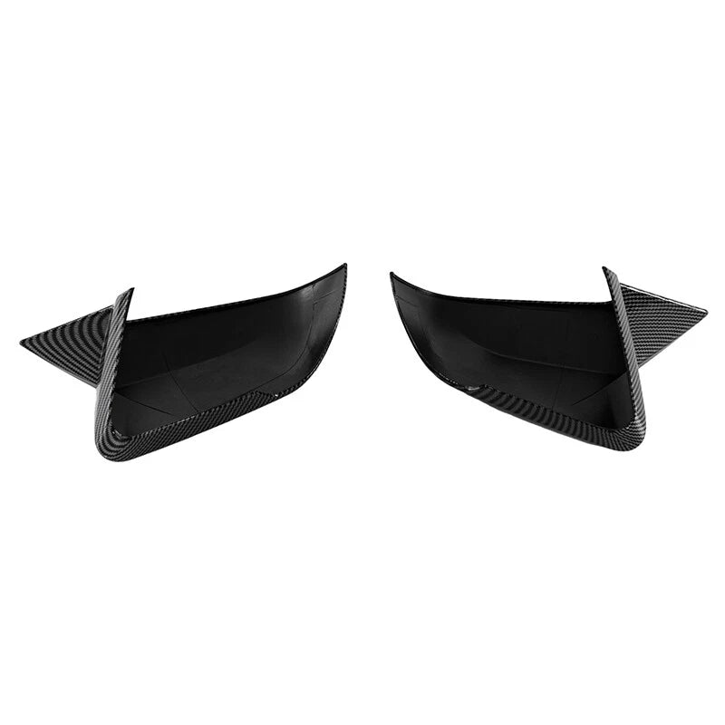 Carbon Style Horn Mirror Cover for 2015-2022 Ford Mustang with LED Signal