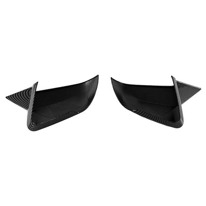 Carbon Style Horn Mirror Cover for 2015-2022 Ford Mustang with LED Signal