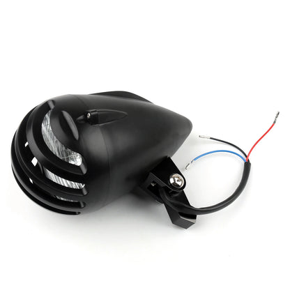 5 1/2" Bullet Long Black Headlight for Chopper Bobber (2010-2023)
