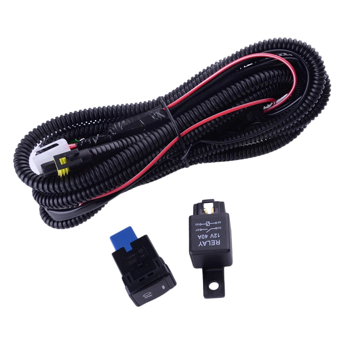 H10 H12 LED Fog Light Wiring Harness Switch Kit for Nissan
