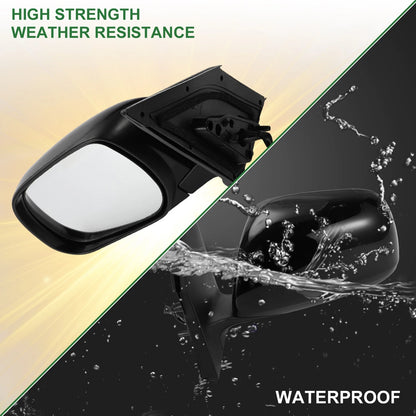 Left Side Door Mirror for Toyota RAV4 (2009-2012) Manual Folding Gloss Black