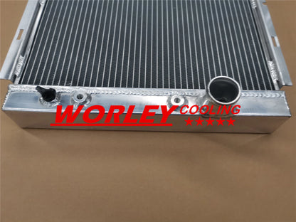 3 Row Aluminum Radiator for Ford Mustang Falcon Comet 3.3 L6 4.3 4.7 V8 (1963-1965)