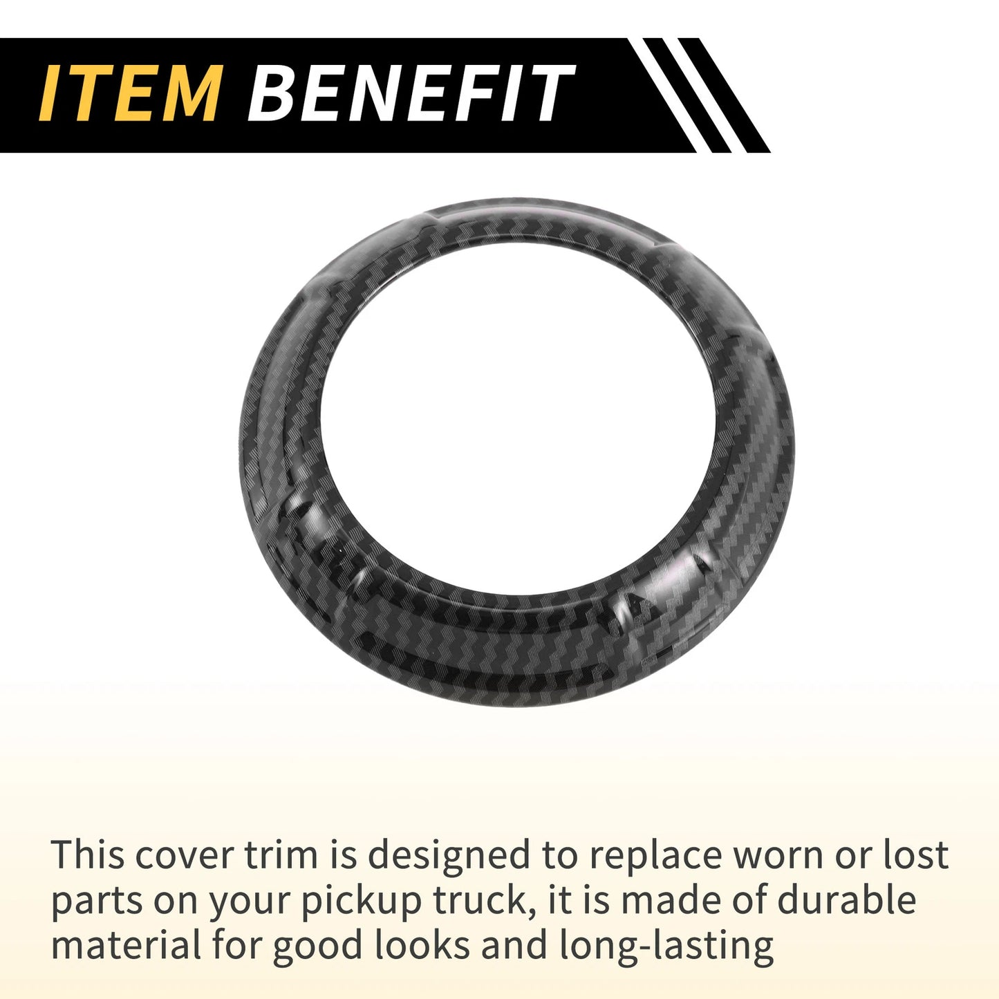 AC Vent Dashboard Decoration Rings for Jeep Wrangler JK JKU (2011-2017) Black