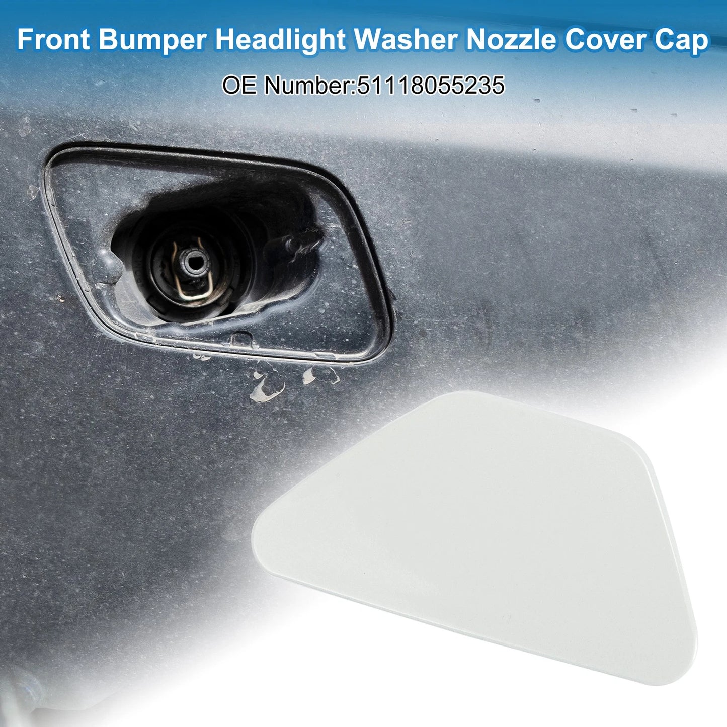 Front Left Bumper Headlight Washer Nozzle Cover for BMW M5 (2013-2016)