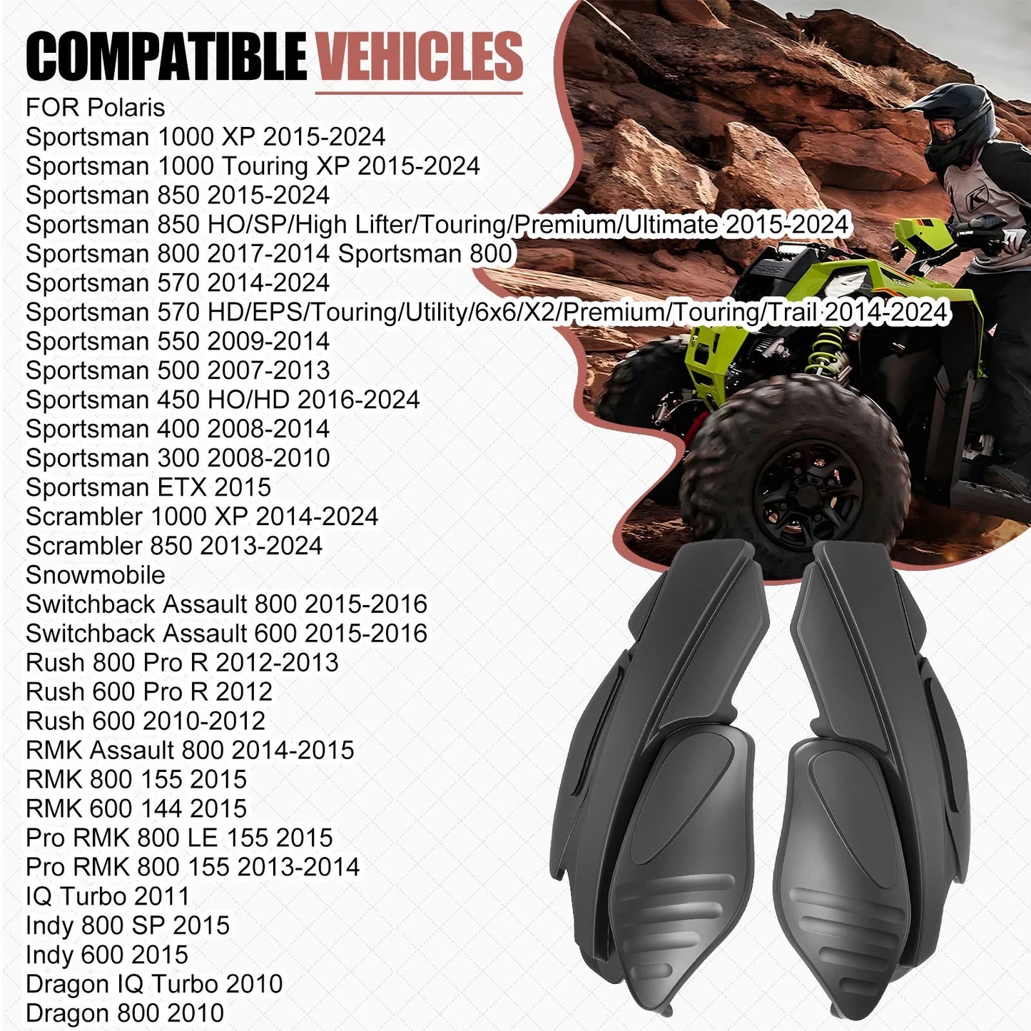 Hand Guard for Polaris Sportsman 800/Scrambler 850 (2007-2024)