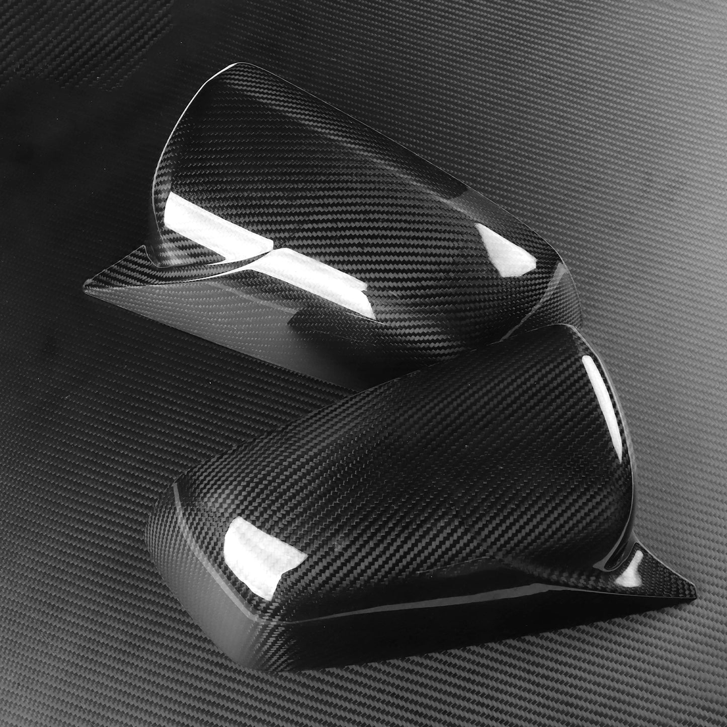 Carbon Fiber Side Mirror Covers for Mitsubishi Lancer X10 (2008-2012)