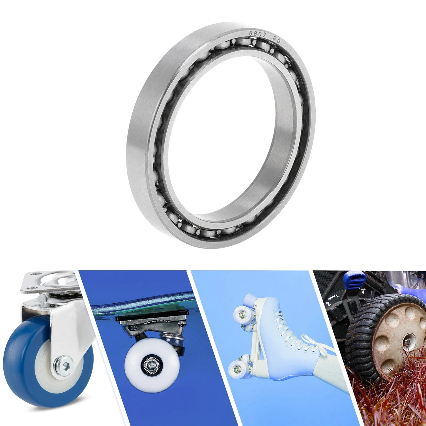 Deep Groove Ball Bearings / P0 35x47x7mm / Scooter Skateboard Wheel
