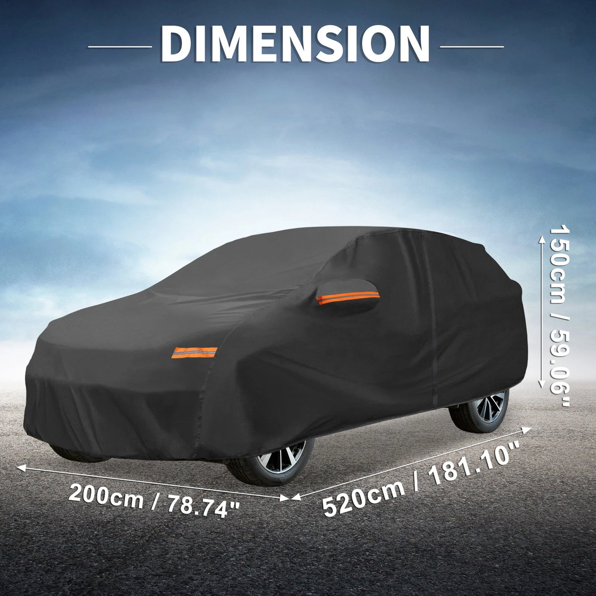 Waterproof 210D-PU Car Cover for Mazda CX-90 (2024-2024)