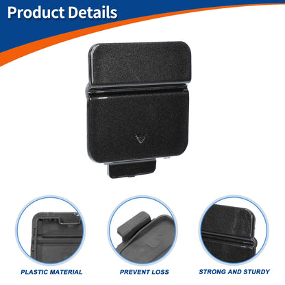 Rear Tow Hook Cover for BMW 525i 530i 545i (2001-2007) - Dark Gray