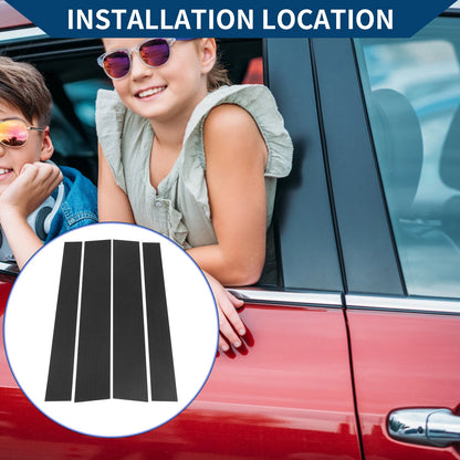 4 Pcs Pillar Window Trim Cover for Toyota Tundra (2007–2020)