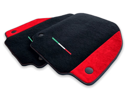AutoWin Black Floor Mats for Ferrari F8 Tributo (2019-2023)