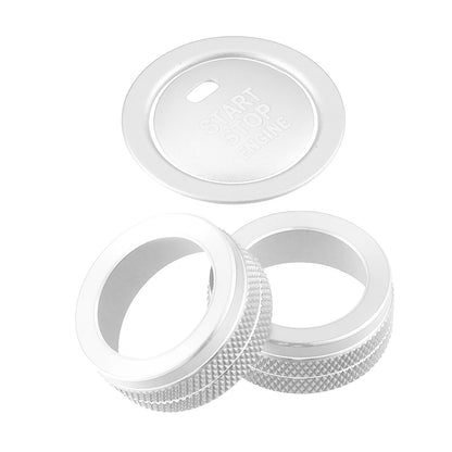 AC Knob Ring Engine Start Button Cover for Toyota Corolla (2014-2020) 4Pcs