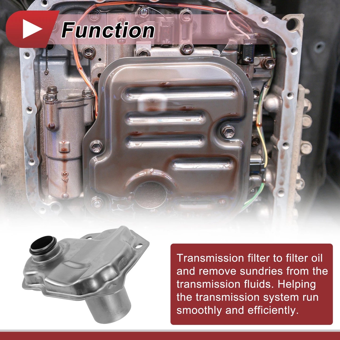Rounded Mouth Transmission Filter JF011E No.317283TX0A for Nissan Juke (11-17)