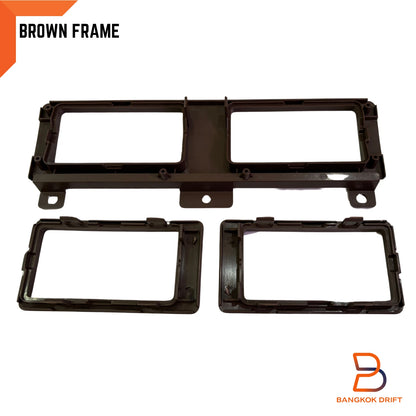 3 x Brown Air Heater Vent Frame Trim for Nissan Navara D21 (1986-1997)