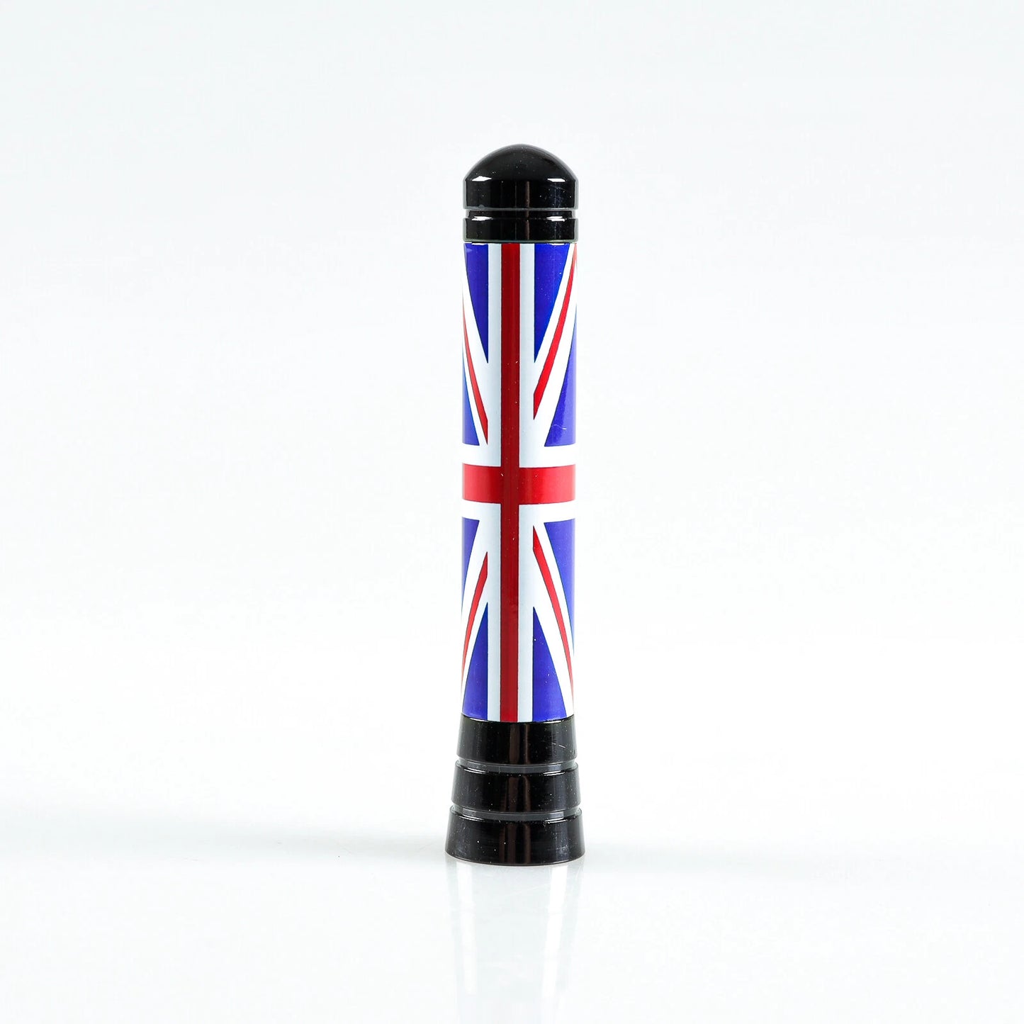 Red Union Jack & Black Chrome Radio Antenna for Mini Cooper (2001-2017)