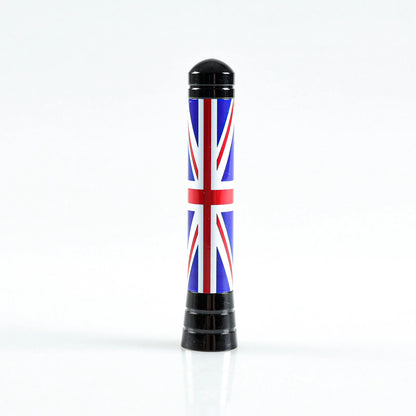 Red Union Jack & Black Chrome Radio Antenna for Mini Cooper (2001-2017)