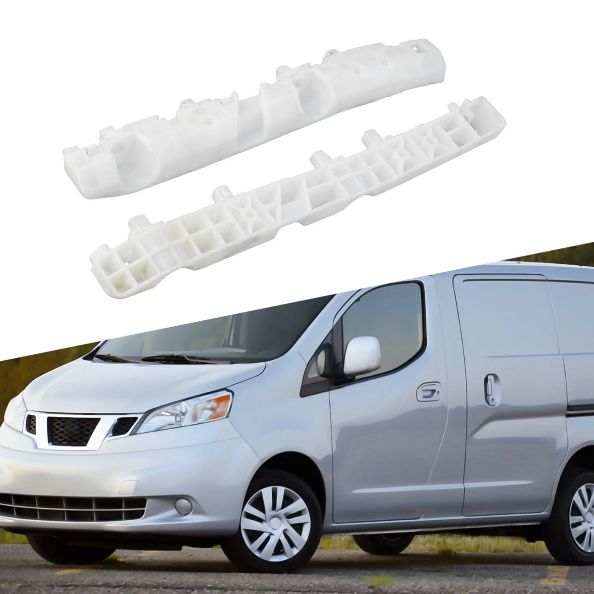 2 x Pair of Front Bumper Brackets for Nissan NV200 (2013–2021)