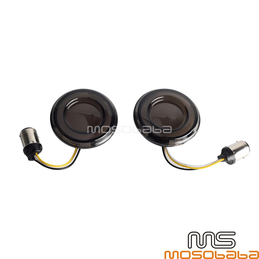 Front LED Turn Signal Lights for Harley Softail Dyna