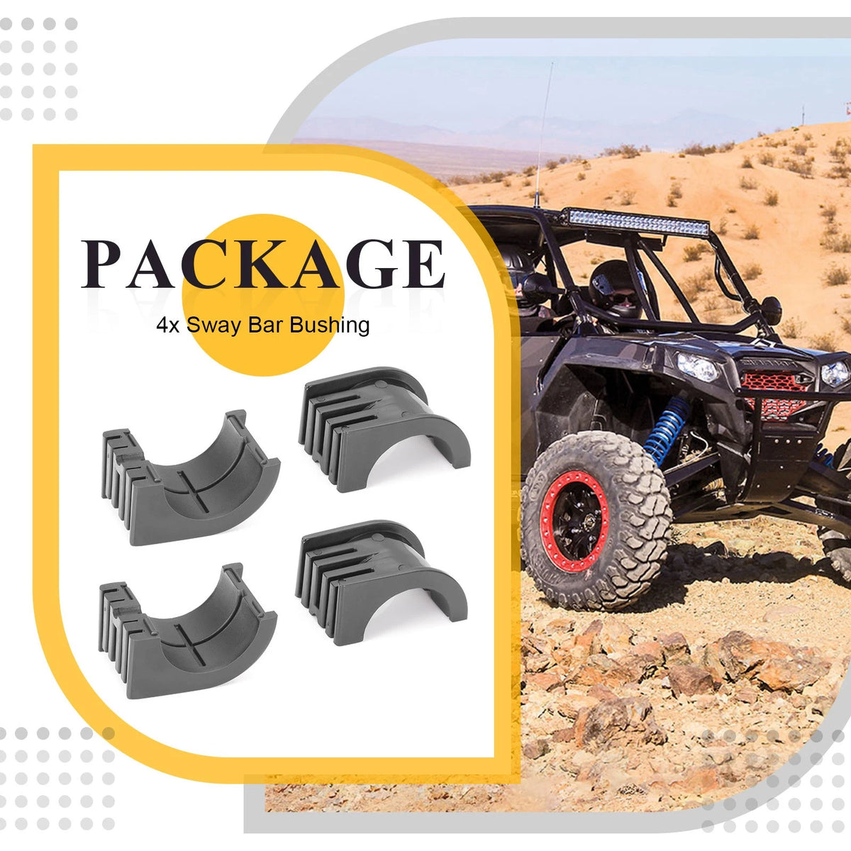 Rear Stabilizer Sway Bar Bushing for Polaris Sportsman 850/XP 1000 (2019)