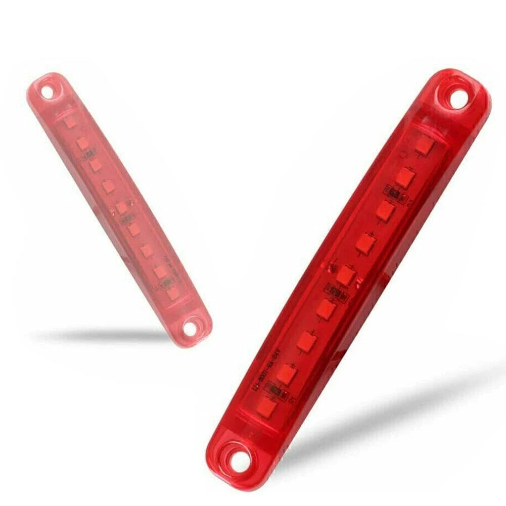 10 x 12V 9 LED Sealed Side Marker Clearance Lights for Auto Truck Trailer Red