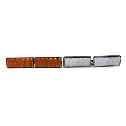 Rectangle Reflector Turn Signal Tail Brake Lights for Motorcycle Universal