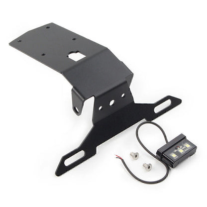 Black Steel License Plate Holder for KAWASAKI Ninja H2 SX (2019-2021)
