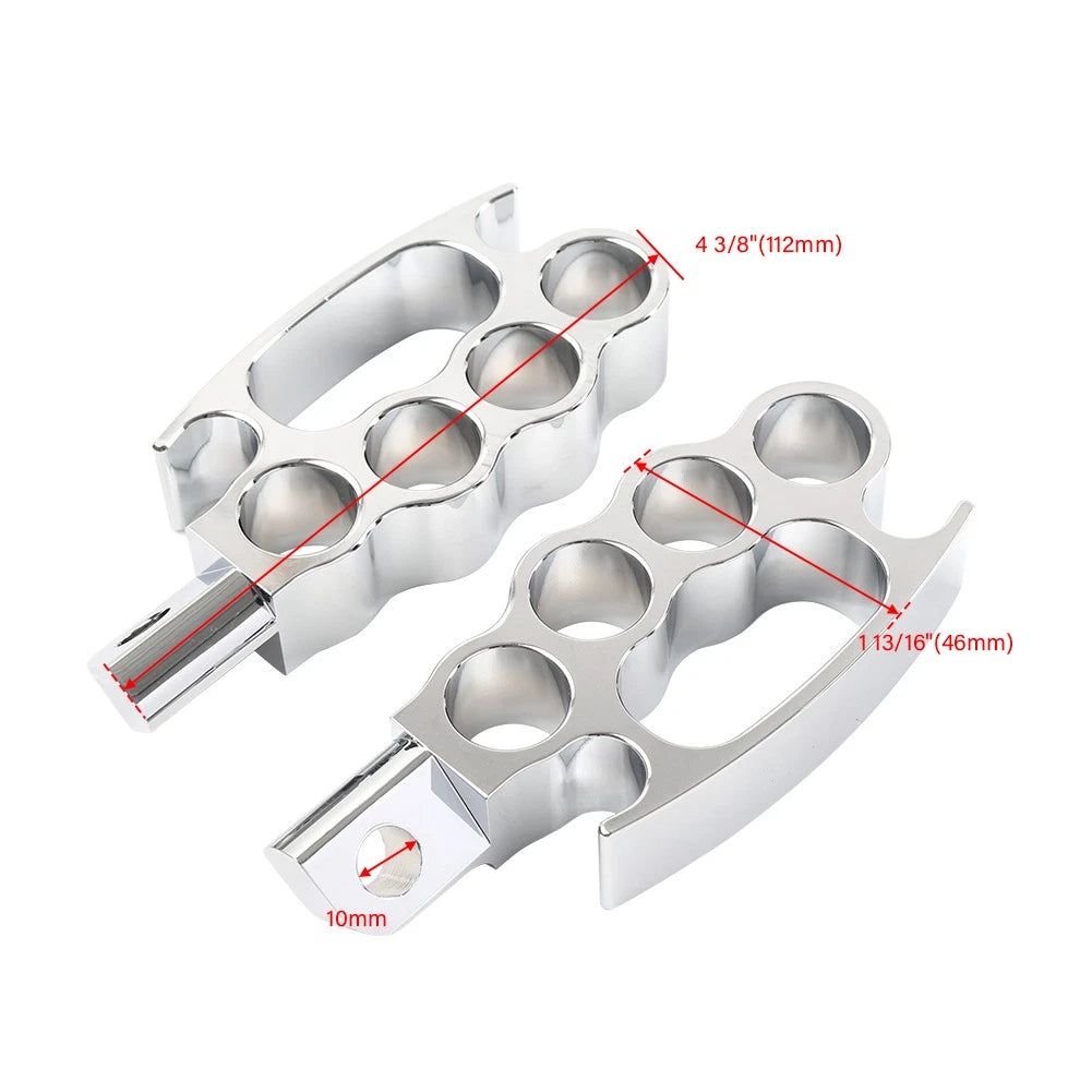 Knuckle Control Foot Pegs for Harley V-Rod Sportster XL 883 Dyna Softail (2001-2023)