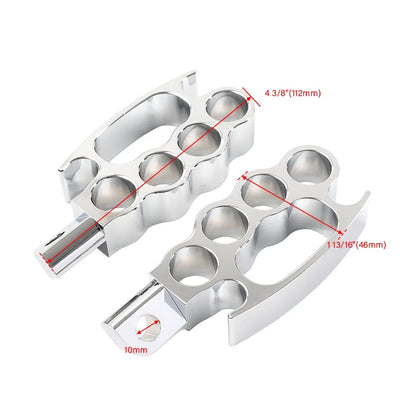 Knuckle Control Foot Pegs for Harley V-Rod Sportster XL 883 Dyna Softail (2001-2023)