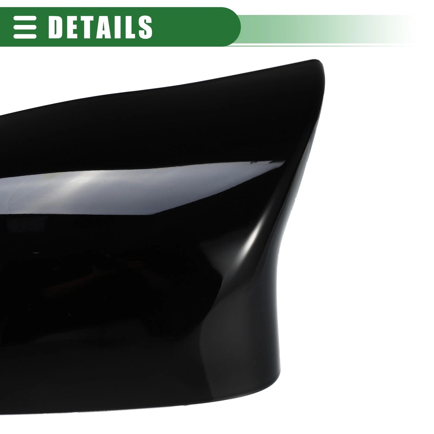 Rearview Mirror Covers for BMW F15 X5 F16 X6 2014-2017 Gloss Black (2 x)
