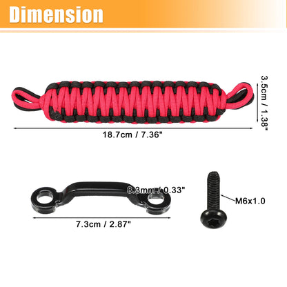 Car Door Limiting Straps Set for Jeep Wrangler JK JL (2018-2023) Black Red