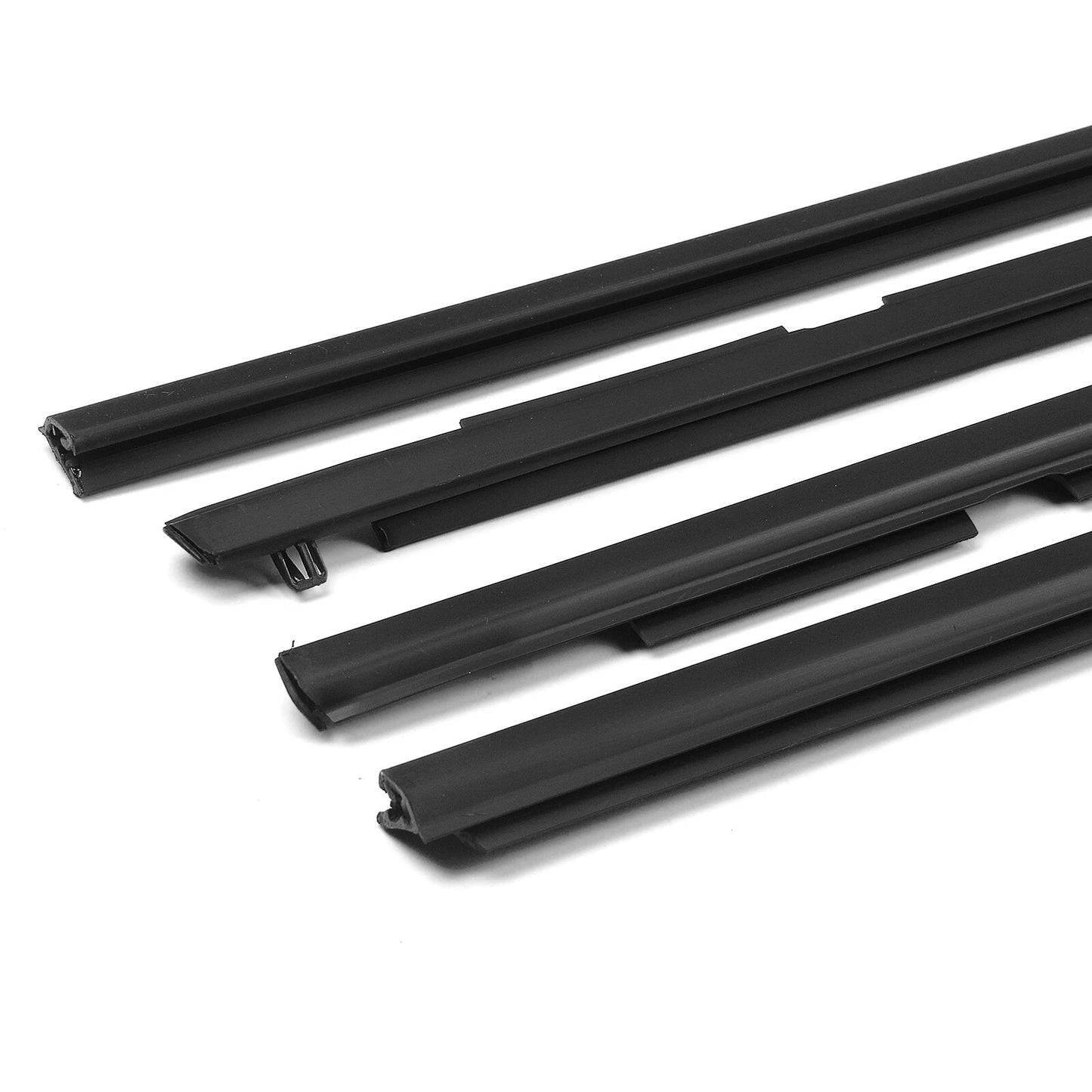 Window Belt Weatherstrips for Mazda 3 BK Sedan (2004-2009) 4 x Black