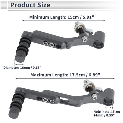 Motorcycle Gear Shifter Lever for Honda CBR650R 2019-2022 Titanium Tone