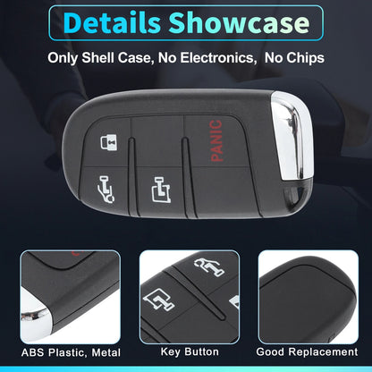 4 x Key Fob Shell Case for Dodge Ram ProMaster (2022 - 2023)