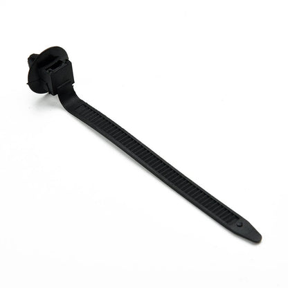 50x Nylon Push Mount Clip Wire Tie Zip Straps Pipe Cable Fastener Black