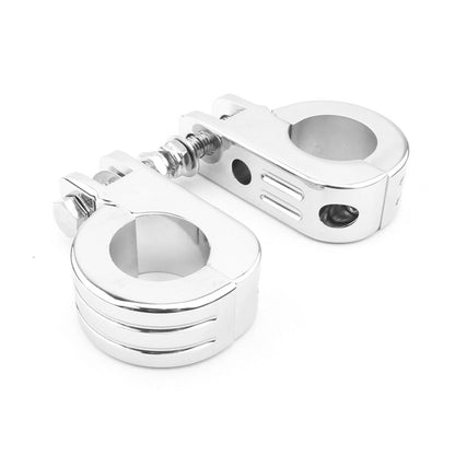 38MM Engine Guard Crash Bar Foot Peg Mount Clamp for Harley Dyna