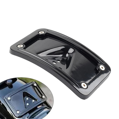 Curved Laydown License Plate Frame Mount for Harley Dyna Fat Bob (2006-2023)