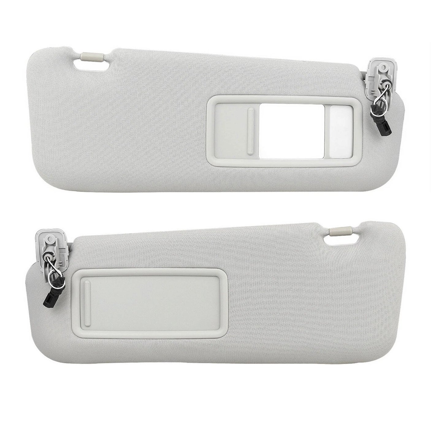 2 x Gray Sun Visors for Mazda CX-9 (2010-2015)