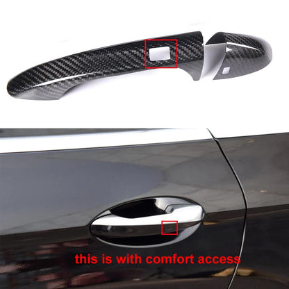 Carbon Fiber Exterior Door Handle Cover fit for Benz W205 C Class  GLC 2014-2018