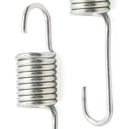 2 x 8cm Silver Tone Metal Motorcycle Brake Pedal Return Spring for Honda CG125