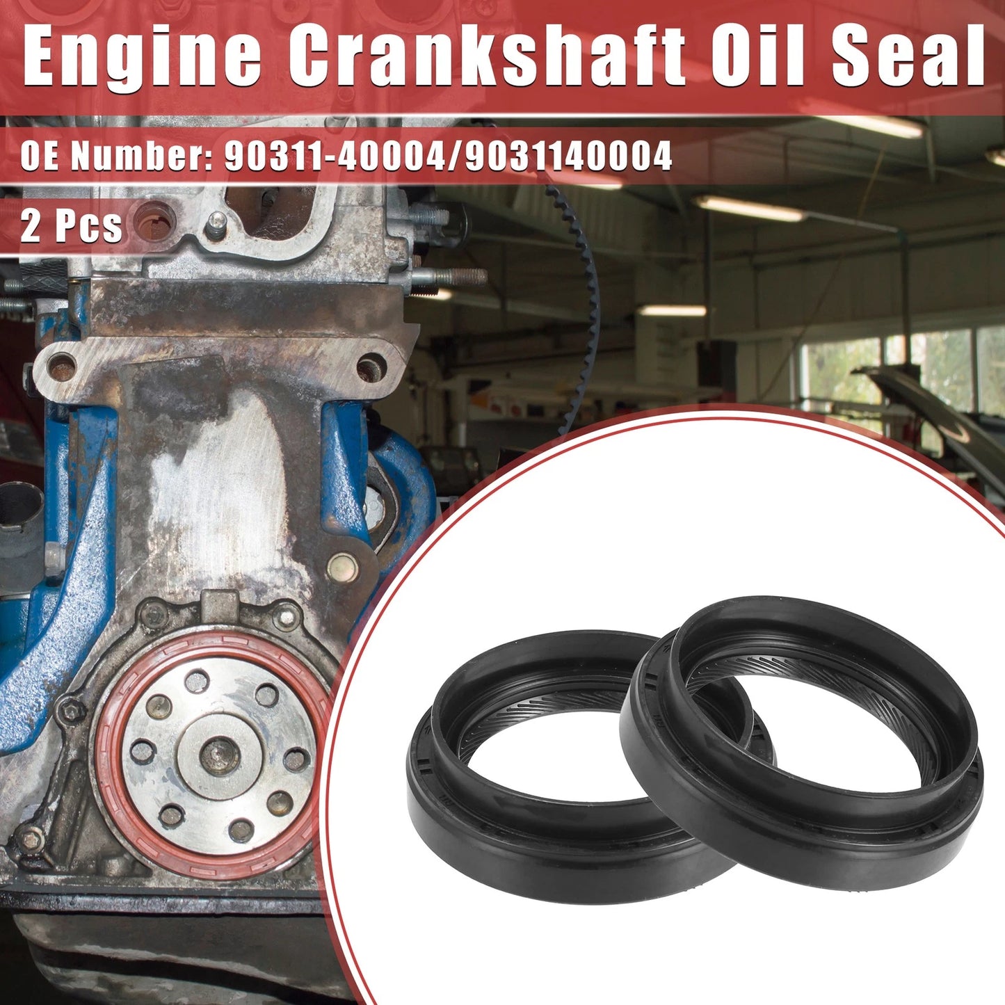 Engine Crankshaft Oil Seal / 2 x for Toyota Camry