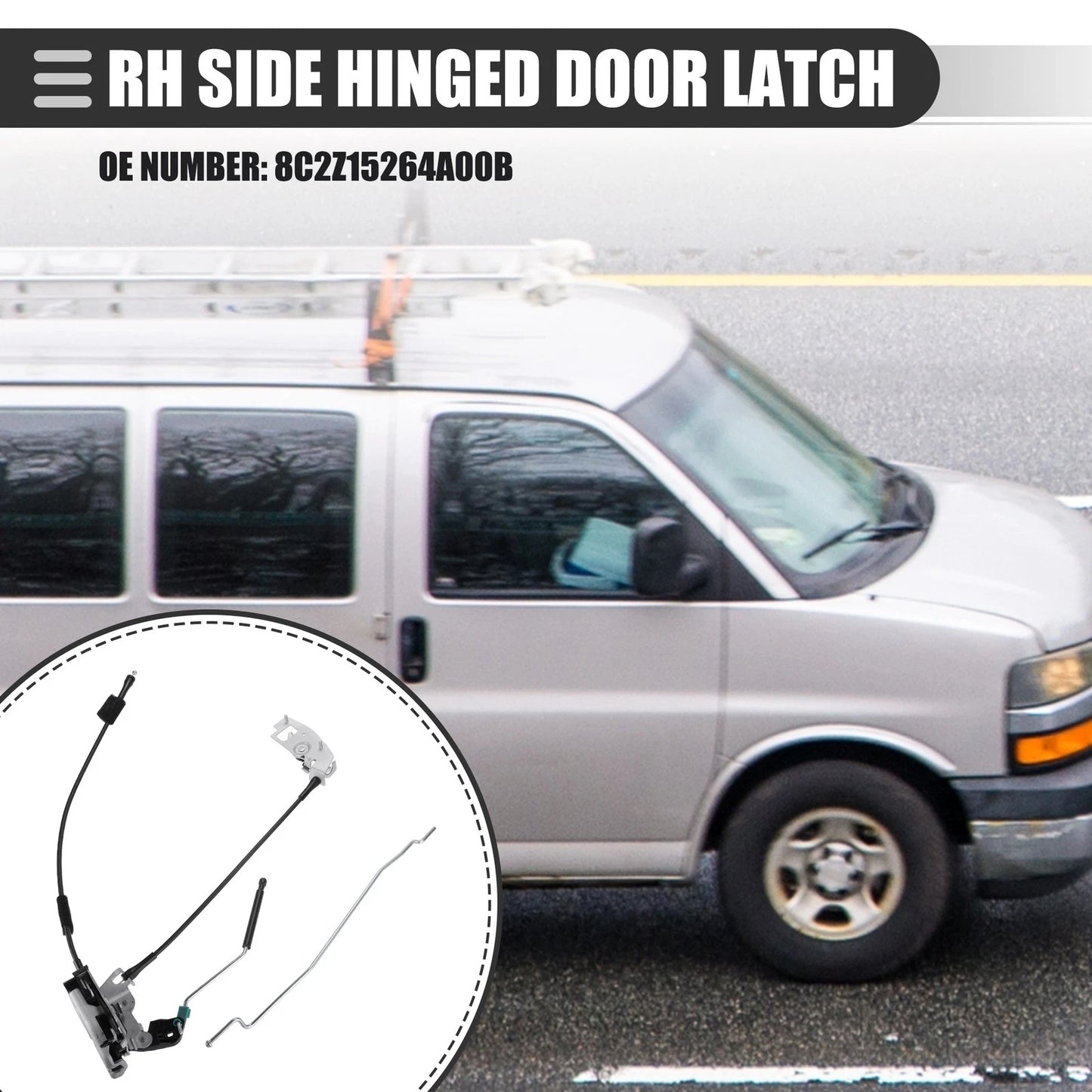 Right Side Door Latch Actuator for Ford E-150 Base (2003-2014)