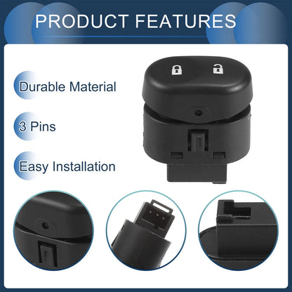 Door Lock Switch Front Right for Chevrolet Malibu 2008 (2008 - 2008)