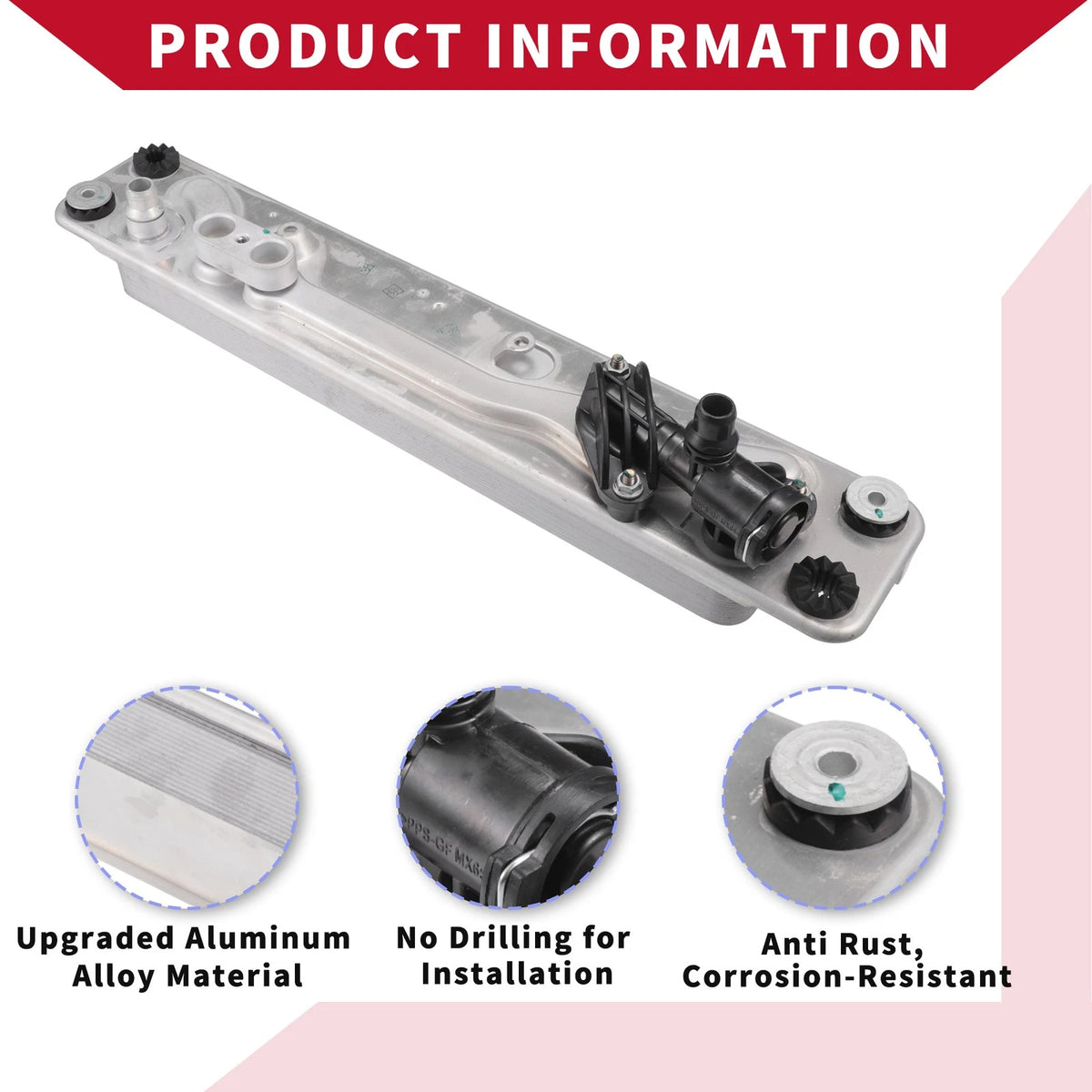 Engine Oil Cooler Oil Filter Housing with Bolt for BMW X5 X6