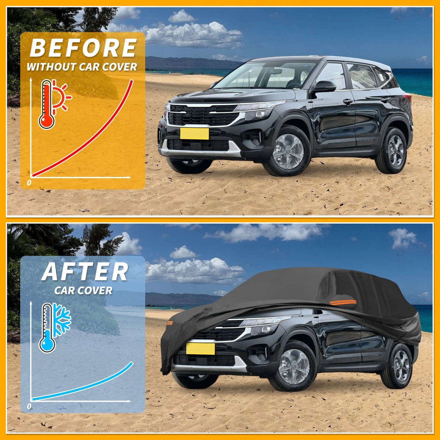 Waterproof All Weather Car Cover for Kia Seltos (2020-2023)