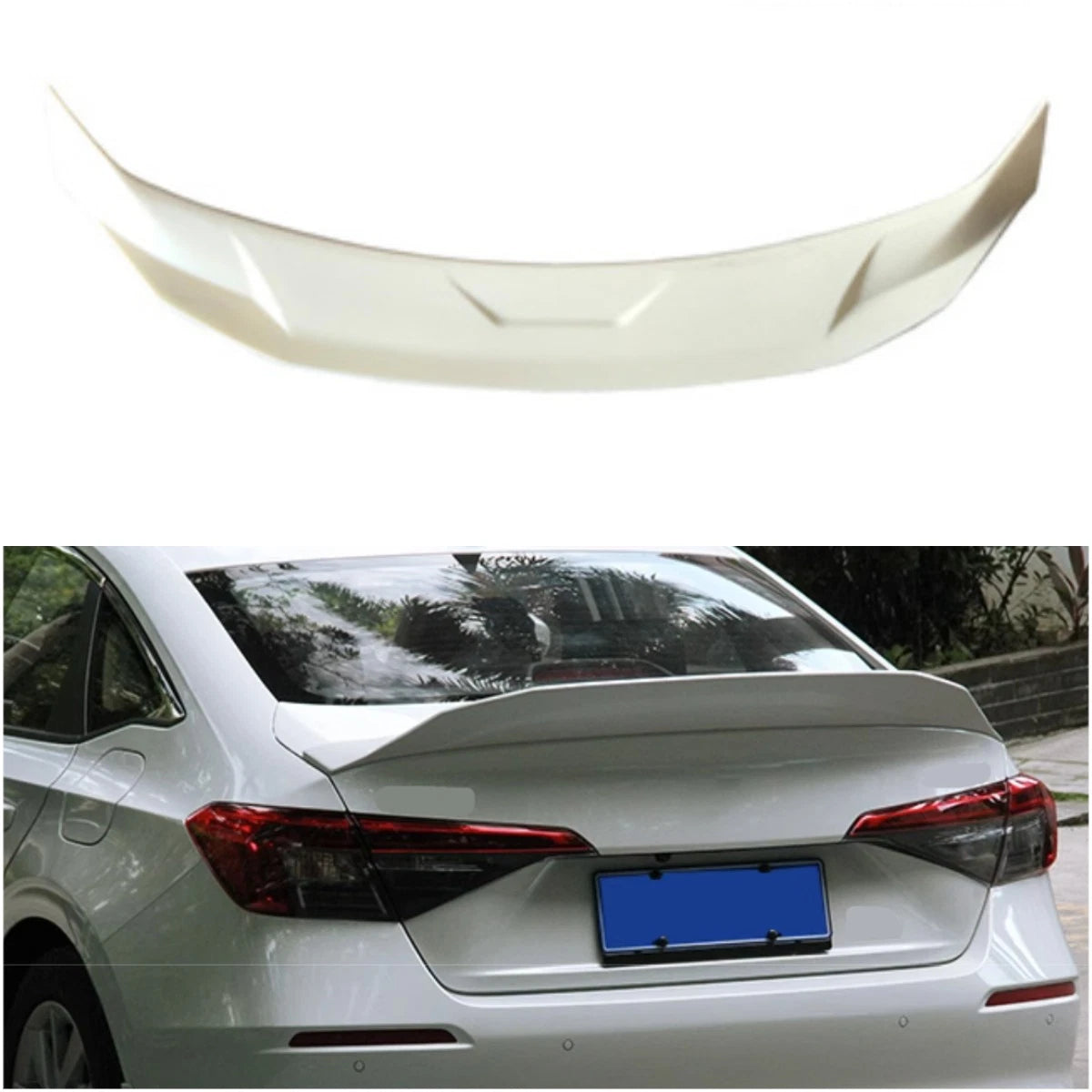 Rear Boot Spoiler Wing for Honda Civic Sedan Unpainted JDM Style (2022-2025)